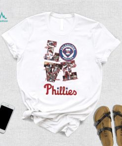 PHILADELPHIA PHILLIES LOVE TEAM 2023 BASEBALL SIGNATURES SHIRT