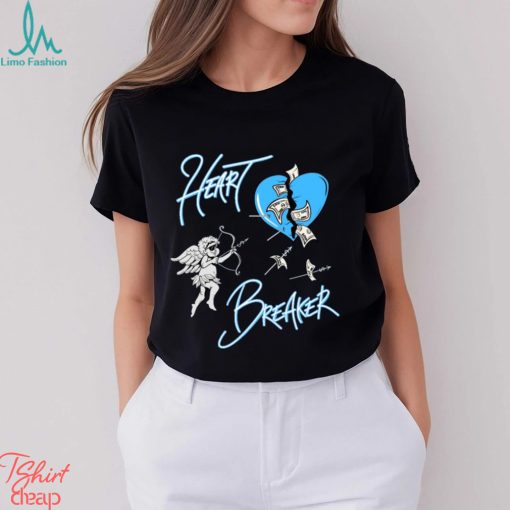 PLANET OF GRAPES   HEART BREAKER NAVY T SHIRT