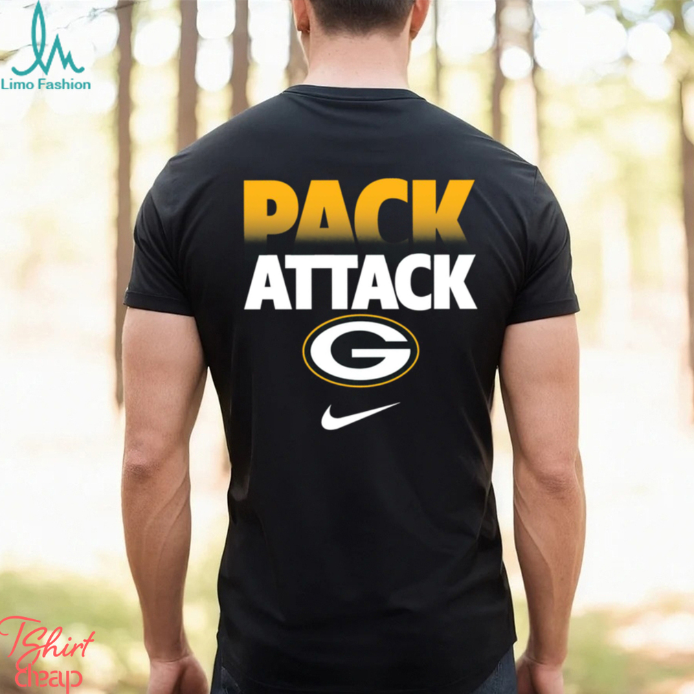 Pack attack Green Bay Packers team American foolball logo shirt