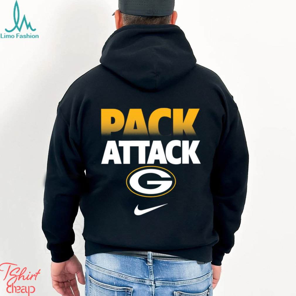 Pack attack Green Bay Packers team American foolball logo shirt