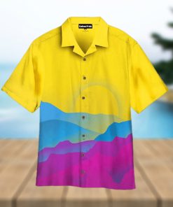 Pans Pride Sunrise Purple And Yellow Hawaiian Shirt