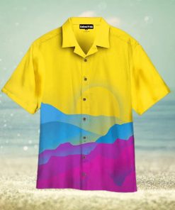 Pans Pride Sunrise Purple And Yellow Hawaiian Shirt