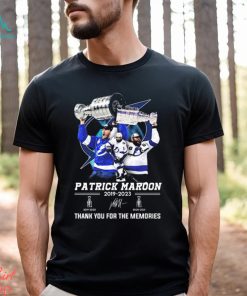 Patrick maroon 2019 2023 thank you for the memories signatures shirt