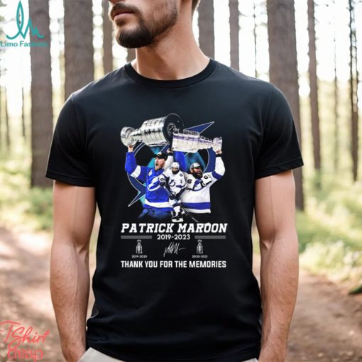 Patrick maroon 2019 2023 thank you for the memories signatures shirt