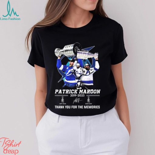 Patrick maroon 2019 2023 thank you for the memories signatures shirt