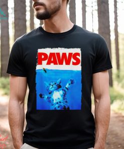 Paws cat and mouse in water shirt