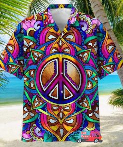 Peace Sign Clip Art Trippy Psychedelic Hawaiian Shirt