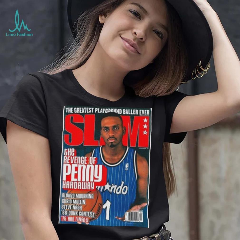Penny Hardaway Orlando Magic NBA Slam Cover Tee Shirt - Limotees