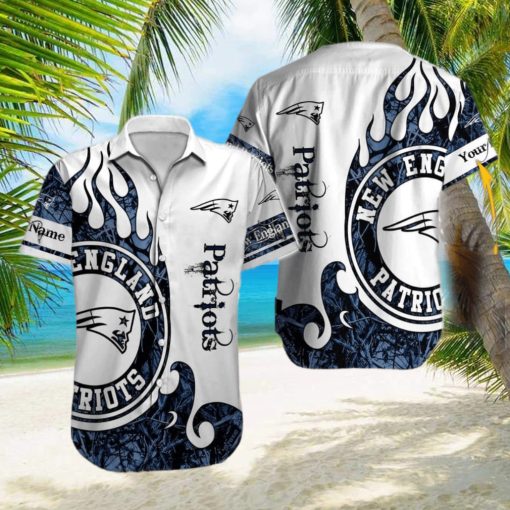 Personalized Nfl New England Patriots Hawaiian Shirt And Shorts Custom Name Hawaiian Shirts Aloha Shirts