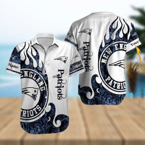 Personalized Nfl New England Patriots Hawaiian Shirt And Shorts Custom Name Hawaiian Shirts Aloha Shirts