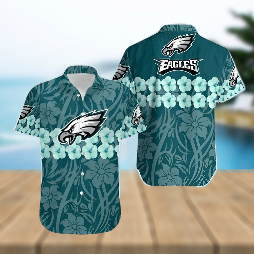 Philadelphia Eagles Nfl Custom Hawaiian Shirt Short T Shirt Hawaiian  Pattern Print Style For Fans - Limotees