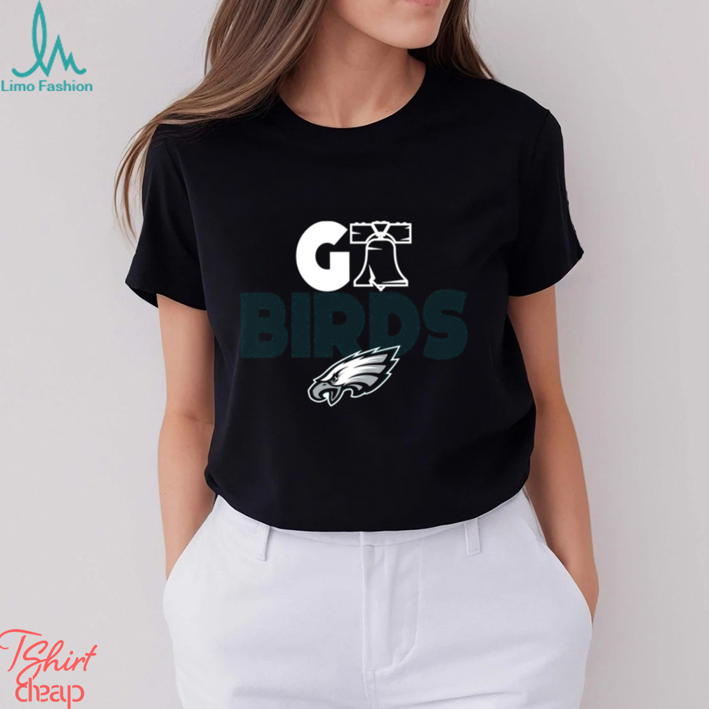 Lets Go Eagles Washed And Worn Look Philadelphia Eagles T Shirt - Limotees