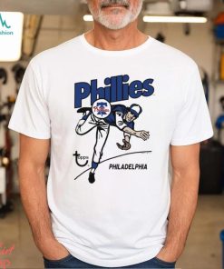 Vintage PHILADELPHIA PHILLIES Baseball T-Shirt Throwback NOS Sand