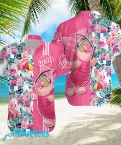 Piglet Pink Floral Hawaii Beach Hawaiian Shirt