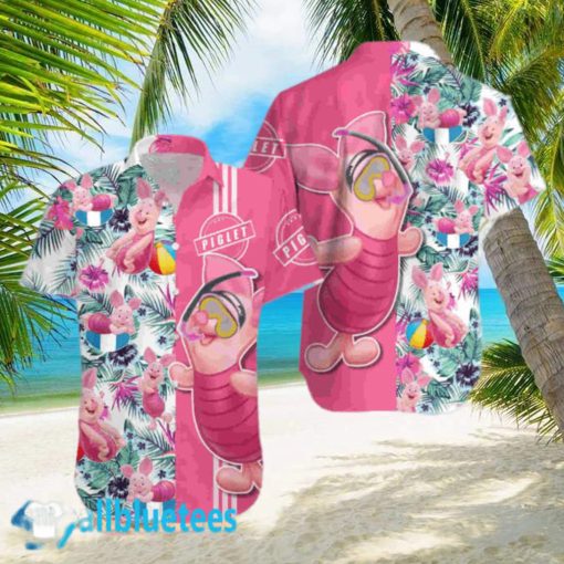 Piglet Pink Floral Hawaii Beach Hawaiian Shirt