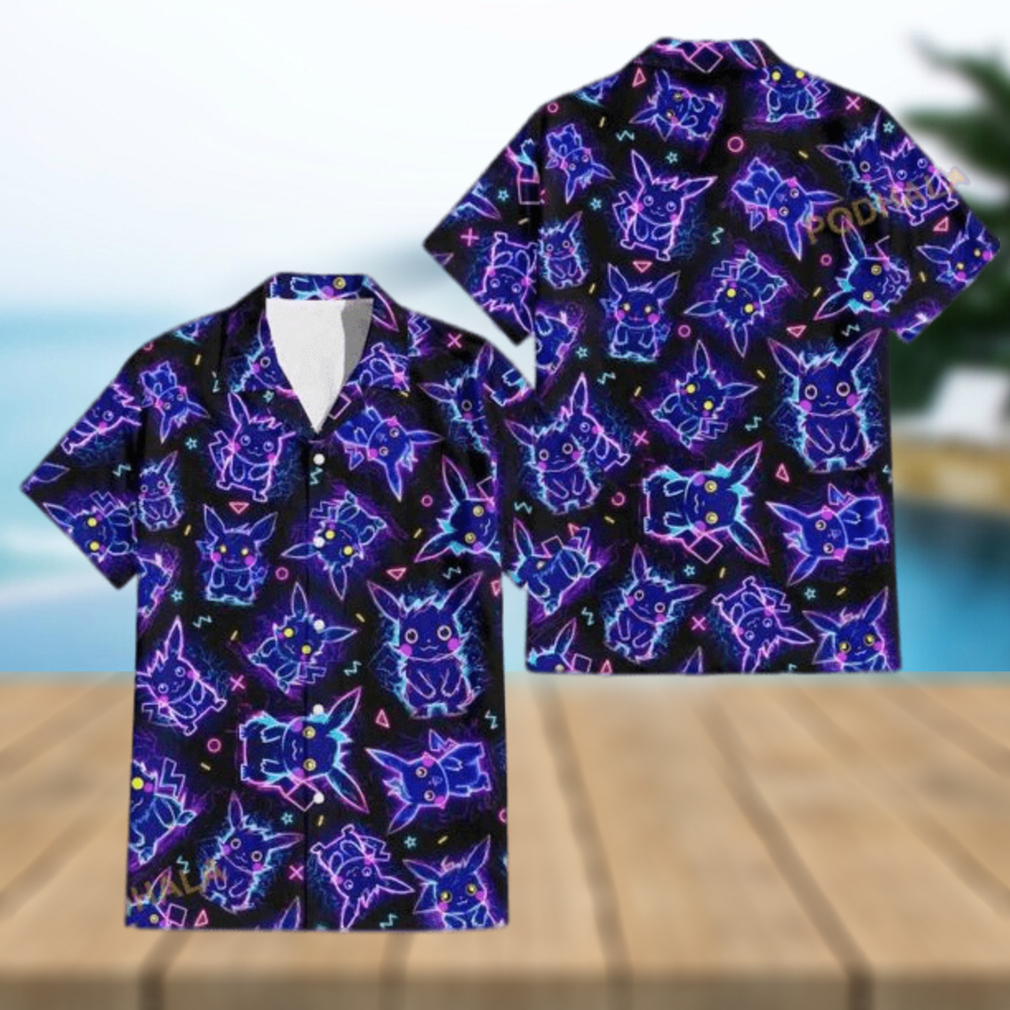 Pikachu Ghost Pokemon Hawaiian Shirt - Limotees