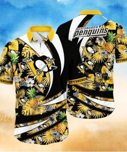 Pittsburgh Penguins NHL Flower Hawaiian Shirt