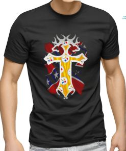 Pittsburgh Steelers Christ Cross Confederate flag shirt