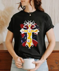 Pittsburgh Steelers Christ Cross Confederate flag shirt