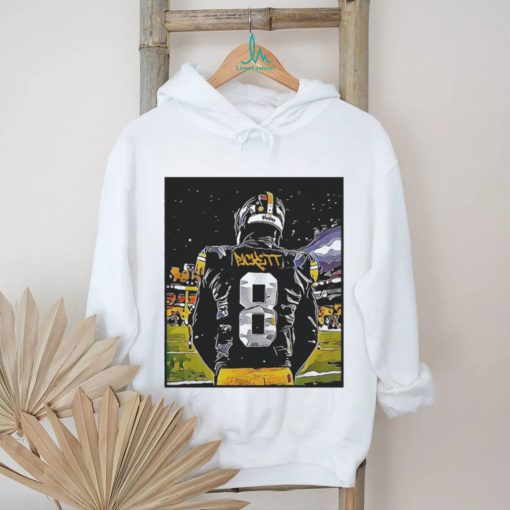 Pittsburgh Steelers QB1 Kenny Pickett Black And Gold Shirt