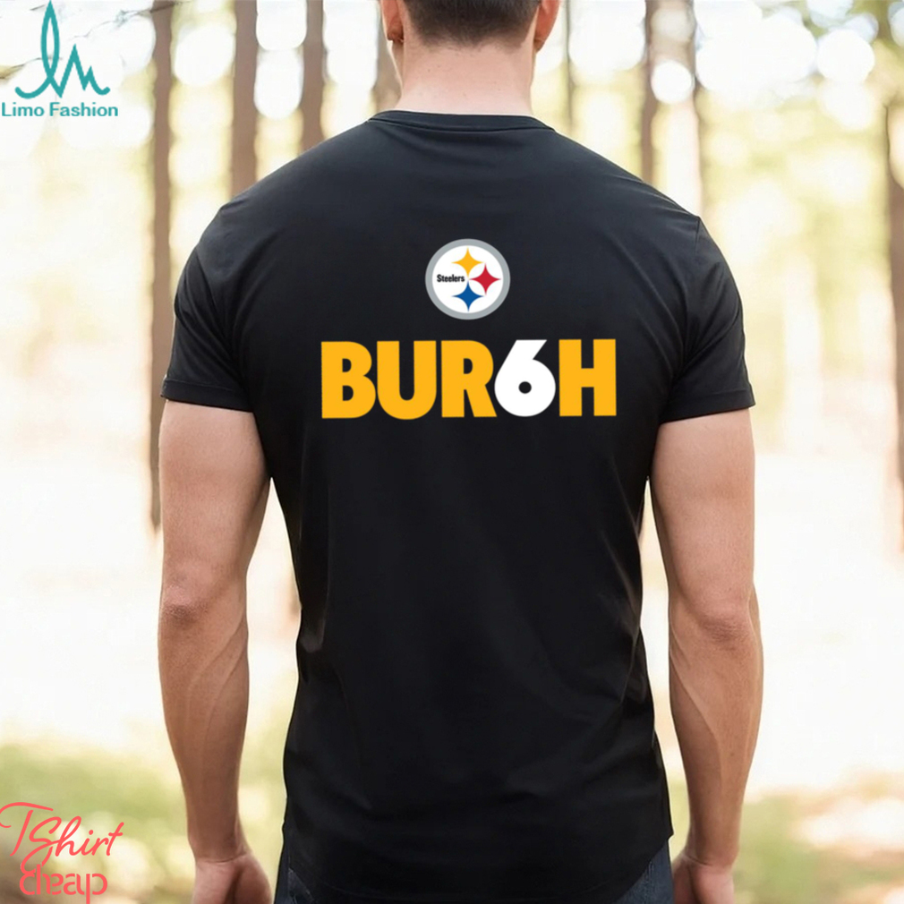 Men's Pittsburgh Steelers Bur6h Black T-Shirt