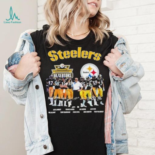 Pittsburgh steelers 90 season 1933 2023 memories signatures shirt