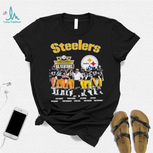 Pittsburgh steelers 90 season 1933 2023 memories signatures shirt