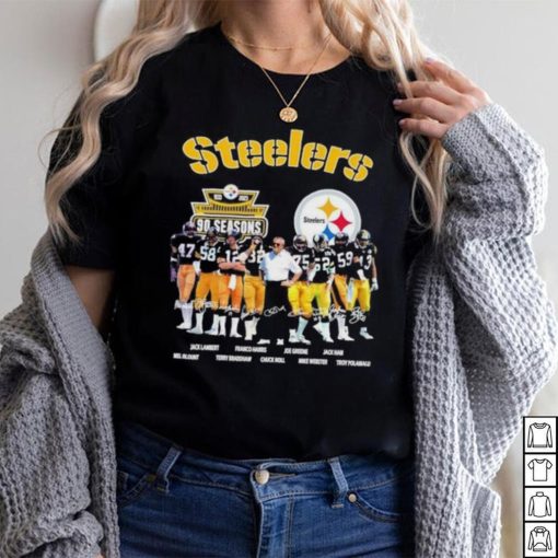 Pittsburgh steelers 90 season 1933 2023 memories signatures shirt