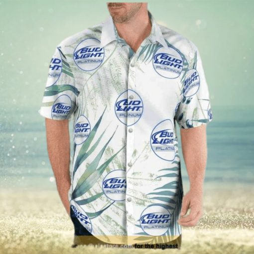 Platinum Bud Light Funny Hawaiian Shirt Gifts For Beer Drinkers