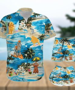 Poodle Hawaii Shirt   Shorts   All Over Print Hawaiian Set   Gift For Dog Lovers