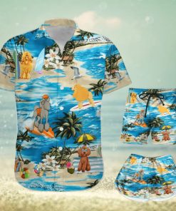 Poodle Hawaii Shirt   Shorts   All Over Print Hawaiian Set   Gift For Dog Lovers