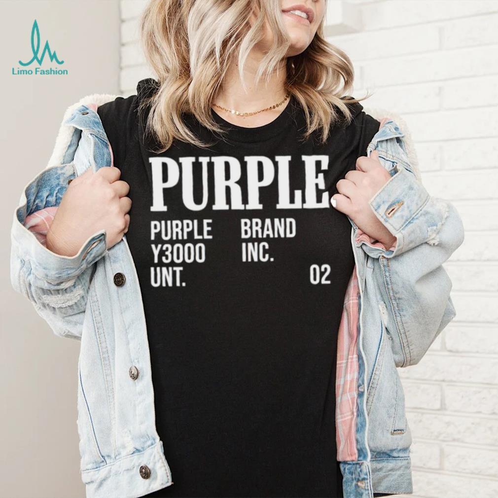 Pupple purple brand y3000 inc unt 02 text 2023 shirt - Limotees