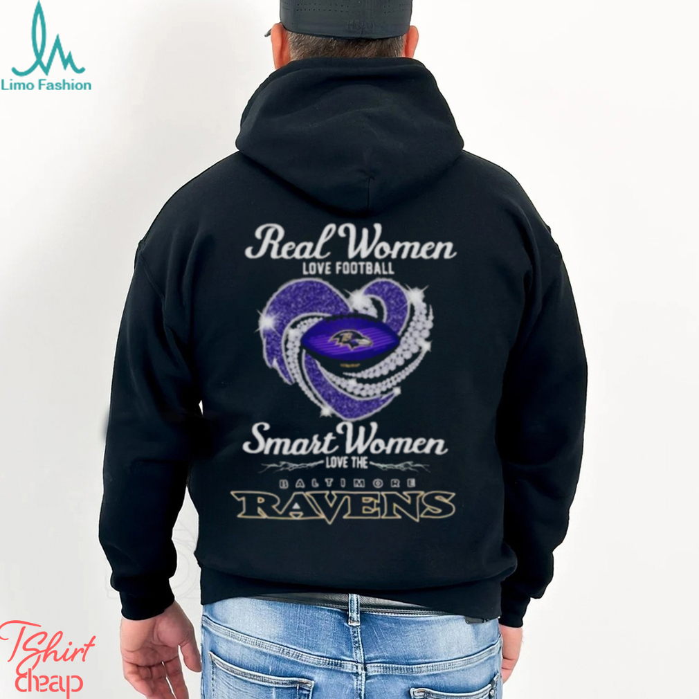 Real Women Love Football Smart Women Love The Baltimore Ravens Shirt -  Limotees