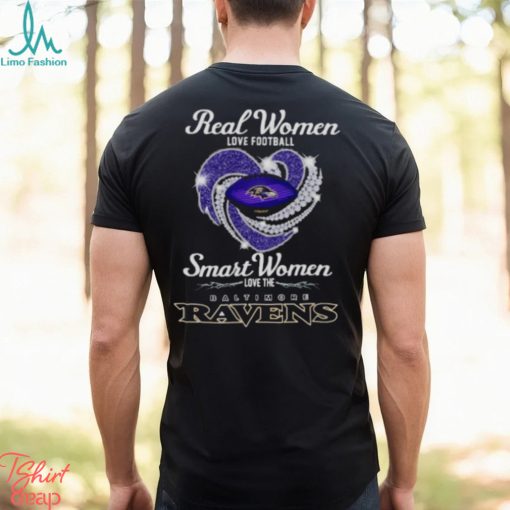Real Women Love Football Smart Women Love The Baltimore Ravens Shirt