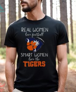 Real Women Love Football Smart Women Love The Clemson Tigers 2023 t shirt