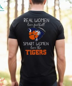 Real Women Love Football Smart Women Love The Clemson Tigers 2023 t shirt