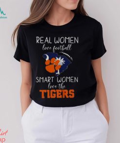 Real Women Love Football Smart Women Love The Clemson Tigers 2023 t shirt