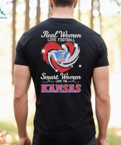 Real Women Love Football Smart Women Love The Kansas Diamond T Shirt