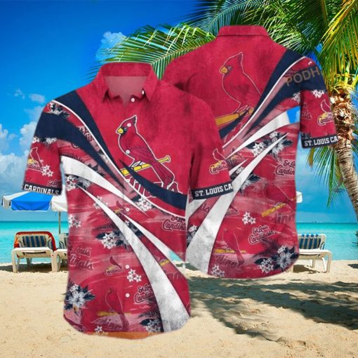 Red Aloha MLB St  Louis Cardinals Funny Hawaiian Shirt Best Beach Gift