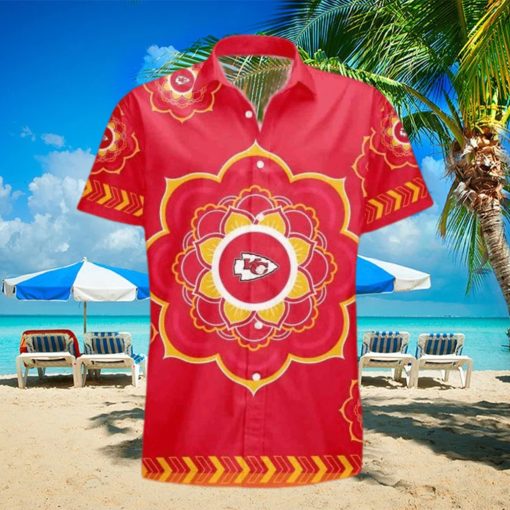 Red Aloha NFL Kansas City Chiefs Funny Hawaiian Shirt Gift For Football Boyfriend