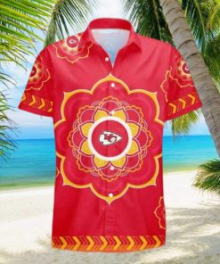 Men Kansas City Chiefs Football Floral Aloha Hawaiian Shirt Summer