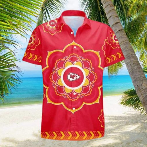 Red Aloha NFL Kansas City Chiefs Funny Hawaiian Shirt Gift For Football Boyfriend