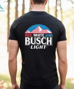 Red White and Busch Light 4th of July 2023 logo shirt