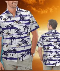 Retro Aloha NFL Baltimore Ravens Hawaiian Shirt Summer Gift For Friend