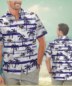 Retro Aloha NFL Baltimore Ravens Hawaiian Shirt Summer Gift For Friend