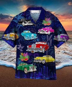 Retro Car Aloha Hawaiian Shirt Summer Gift Beach Shirt