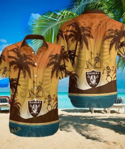 Retro Las Vegas Raiders Funny Hawaiian Shirt Gift For Football Fans