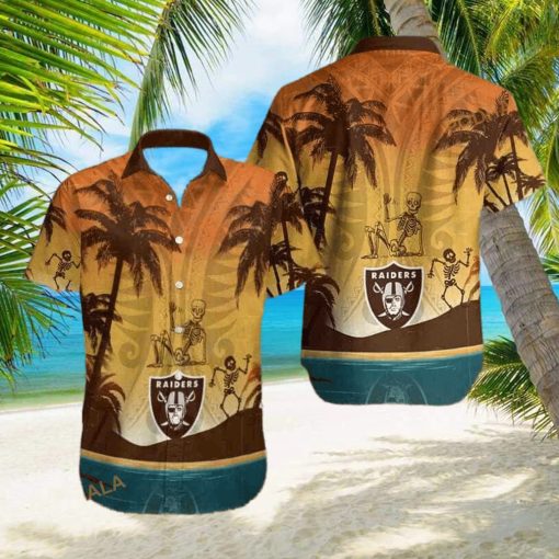 Retro Las Vegas Raiders Funny Hawaiian Shirt Gift For Football Fans