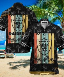 Retro NFL Las Vegas Raiders Funny Hawaiian Shirt Beach Gift For Him