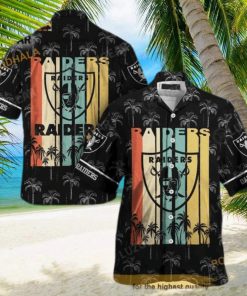 Retro NFL Las Vegas Raiders Funny Hawaiian Shirt Beach Gift For Him